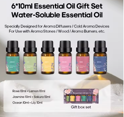 Huile essentielle X6, humidificateur d’air à effet flamme, télécommande, éclairage d’ambiance coloré, cadeau créatif.